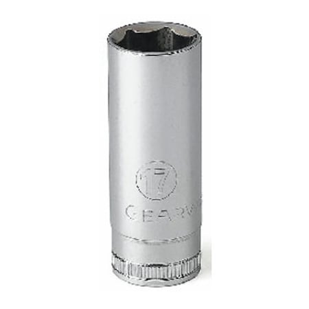 Gearwrench .38 in. Drive 9mm Chrome Deep 6 Point Socket KDT80391